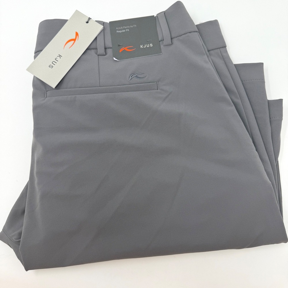 KJUS Ike Shorts Mens 40 Grey MG20-D09 Regular Fit Technical Golf Performance NEW